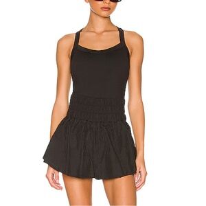 Free People Black Skortsie